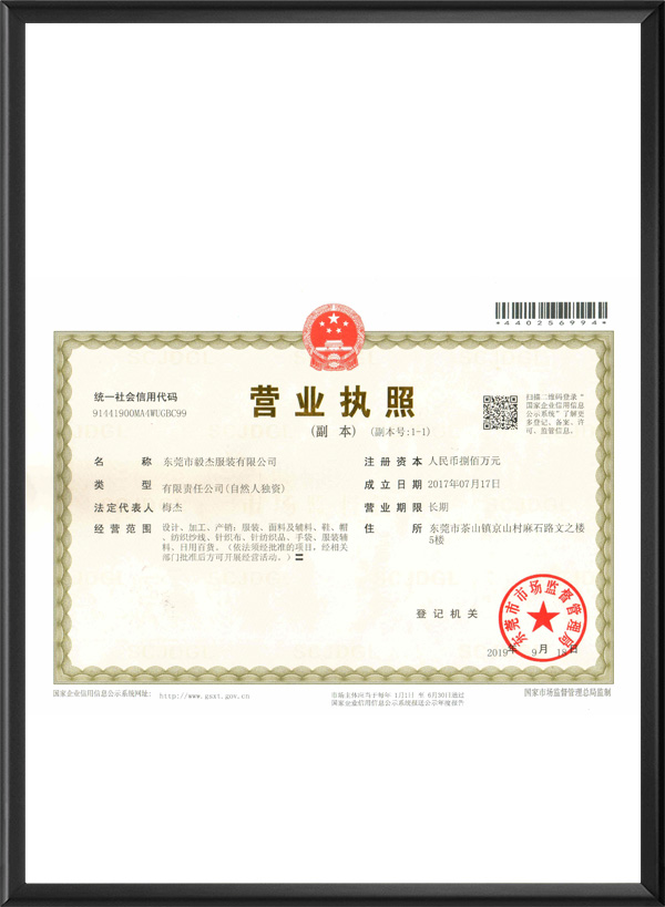 东莞市毅杰服装有限公...